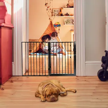 Animale de companie Țarc Ladă de Fier Gard de Copii de siguranță parapet copilul acasă țarc pe pat de scrimă poarta patut reglabil copii șine HWC