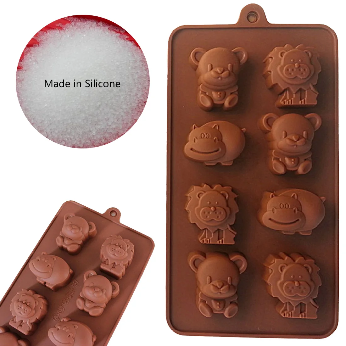 1buc Animale Leu Urs Forma de Silicon Mucegai Tort de Ciocolată Decorare DIY Cadou ustensile de Bucătărie Bakeware Patiserie Tort Instrumente de Ciocolata