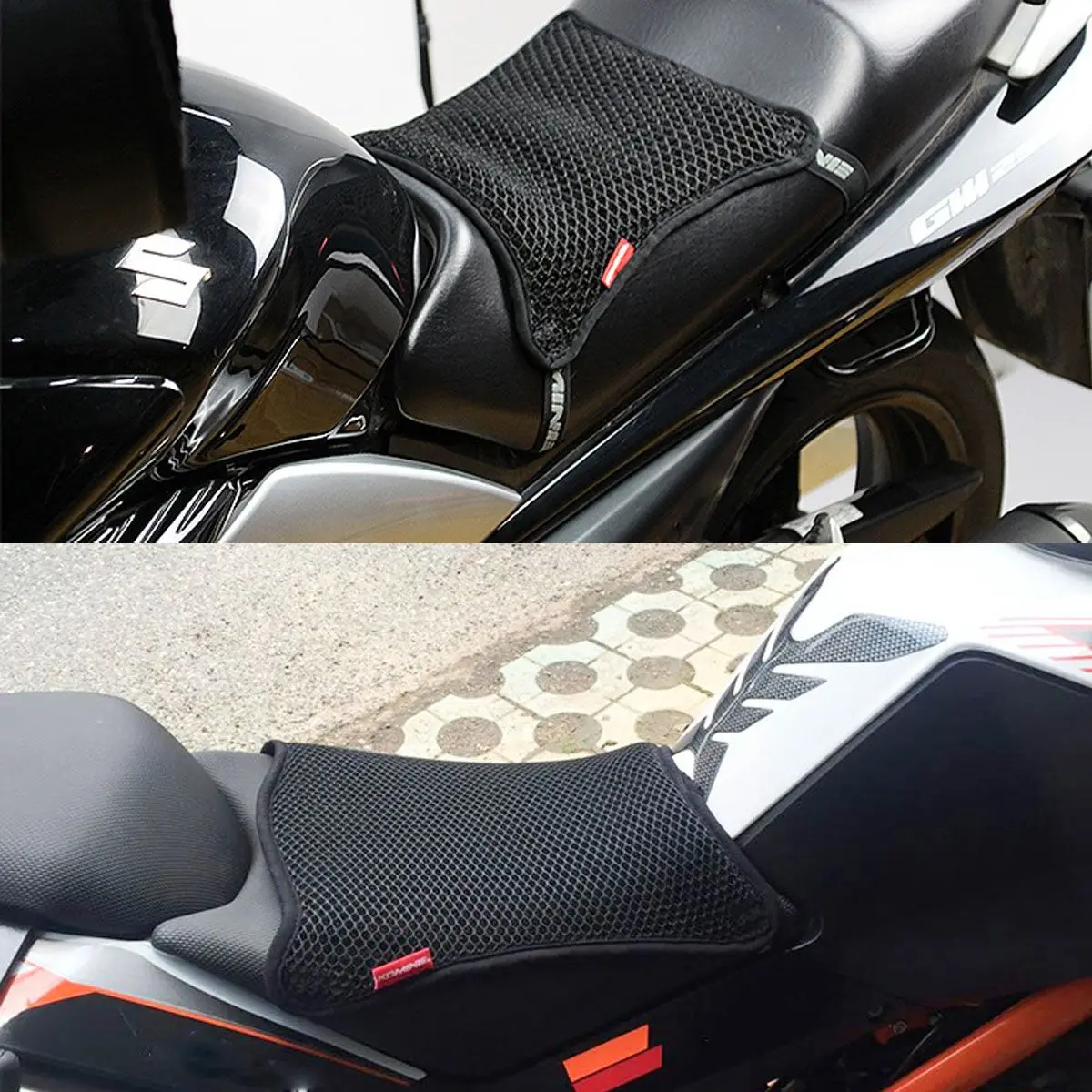 Autoleader S/M/L/XL 3D Respirabil Universal Fagure de miere Motocicleta Misto husa Scaunului Plasă de Perna Pad Motocicleta Pătură Protectoare