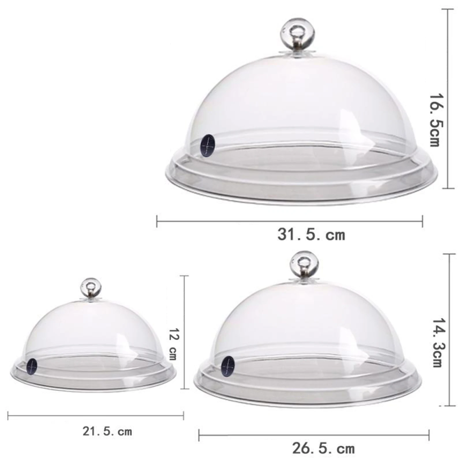 Laimeng Plastic Pentru Nefumători Infuser Cloche Capac Capac Dome 8 10 12 Inch Bucătărie Accesoriu Pentru Fumător Arma Farfurii Boluri