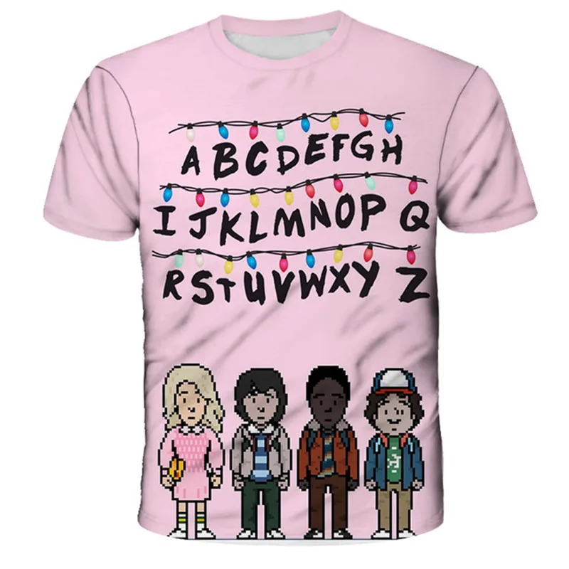 Cele mai noi 2021 Lucruri ciudate Tricou Amuzant Unsprezece Demogorgon cu Susul în Jos de Design T-shirt de Moda se Răcească băieți girlsTshirt Topuri