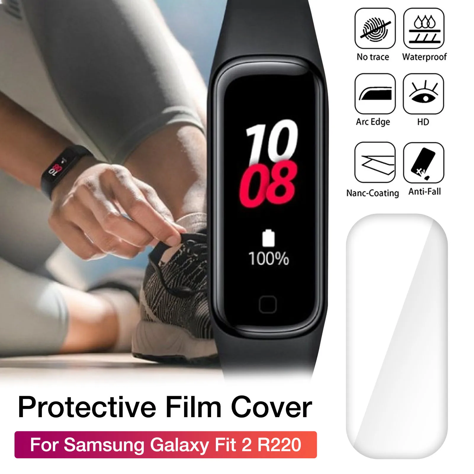5/10buc TPU Clar Smartband Brățară Folie de Protectie Pentru Samsung Galaxy Fit 2 de mărcile de oțel r220 Nano Explozie-dovada Film Picătură Navă en-Gros