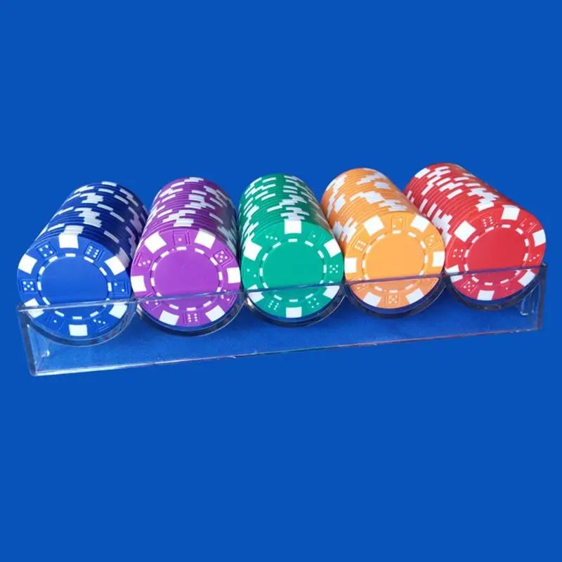 100/350/500 Profesionale Acrilice Cip de Poker Stand de Cărți de Joc Tava Cip Cip Cutie de Depozitare Masa de Poker Accesorii pentru Casino Pa