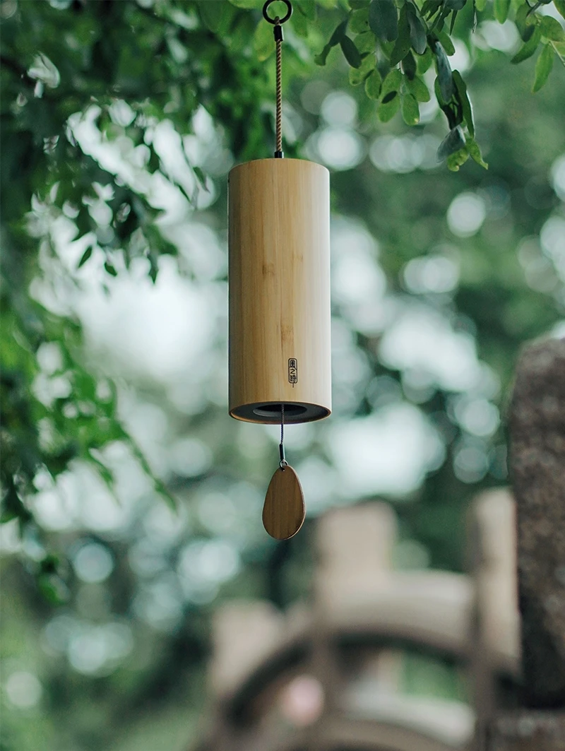 Spațiu Fel De Meditație Coardă Clopoteii De Vant Din Bambus Mână Manie Retro Zephyr Bell Japoneză Decorative De Balcon Pandantiv