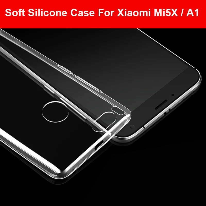 TOLIFEEL Pentru Xiaomi Mi5X A1 Cazul Capac de Silicon Slim Telefon Transparent de Protecție Coajă Moale Pentru Xiaomi A1 Km 5X Înapoi Capa