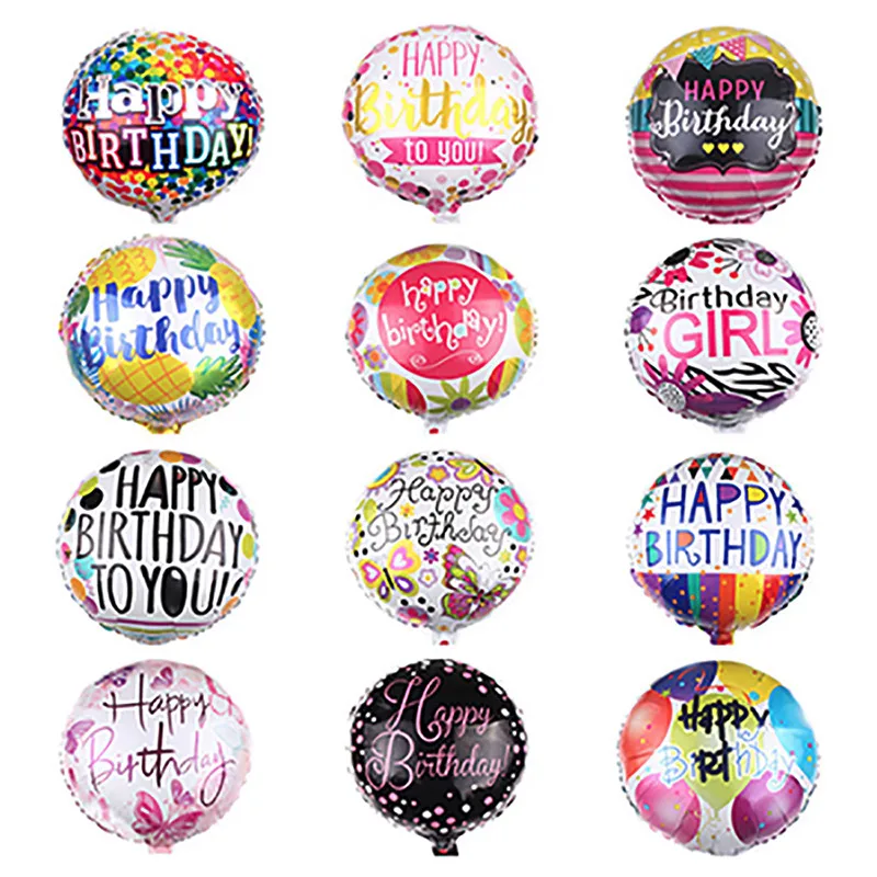 1 buc 18 inch la mulți ani Baloane Folie Ziua de nastere Copii Jucării Gonflabile, Baloane Heliu, Baloane Folie Pentru Copii, articole Party
