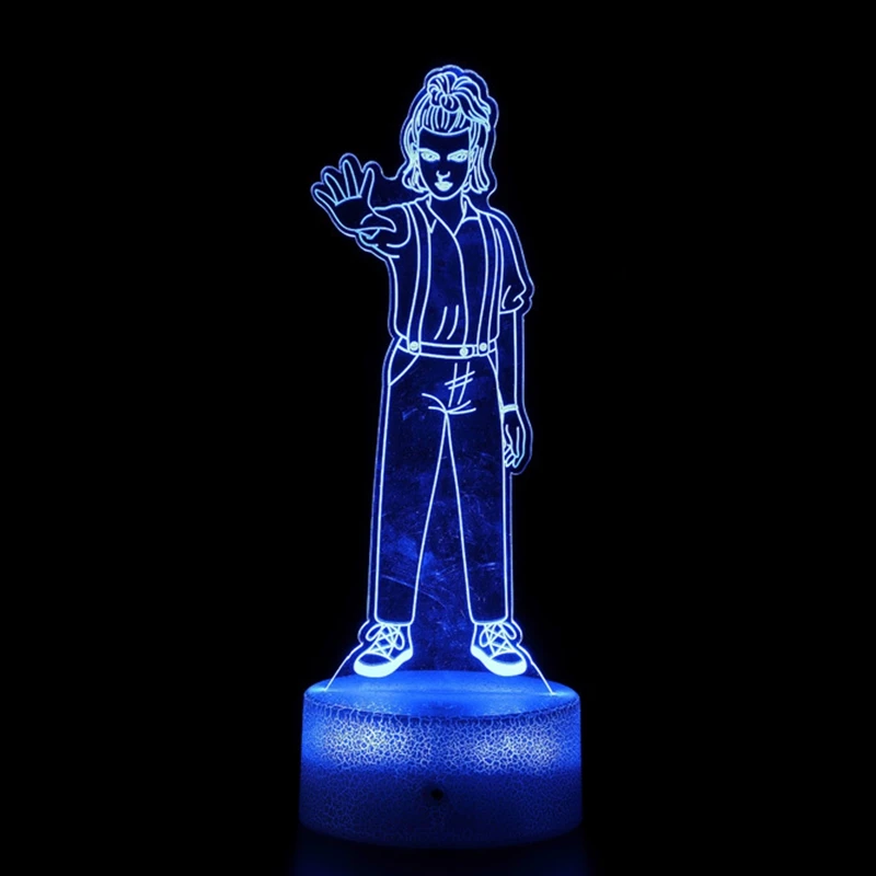 Lucruri ciudate Unsprezece Dustin Figura LED Lumina de Noapte pentru Decor Acasă Cadou Multi Color 3D Lampa Lucruri ciudate TV