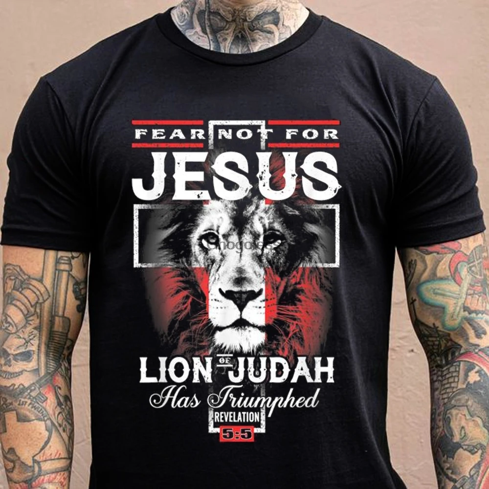 Nu te teme de Isus, Leul din Iuda A Triumfat Cruce Tricou
