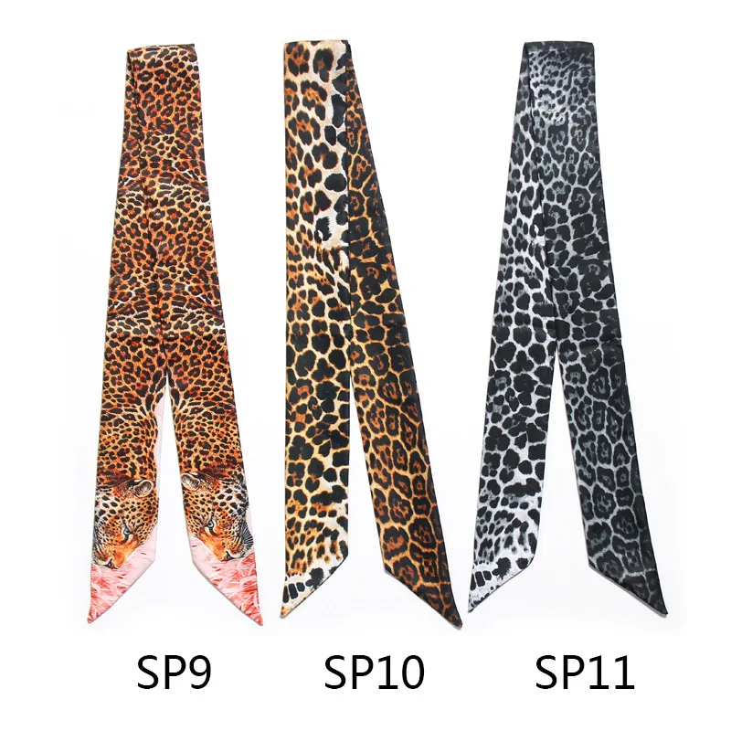 Leopard Serpentine Sac Eșarfă Nou De Lux De Brand Femei Mică Eșarfă De Mătase Eșarfă Cap Mâner Sac Panglici De Moda Lega Eșarfe Lungi