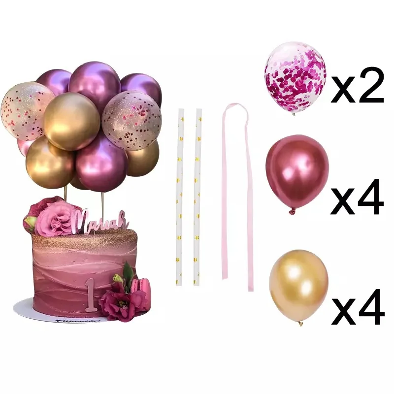 10buc 5 Inch Balon de Metal Tort Fân Nor Forma Confetti Baloane Pentru Ziua de nastere Copil de Dus Petrecere de Nunta Decor Casa si gradina