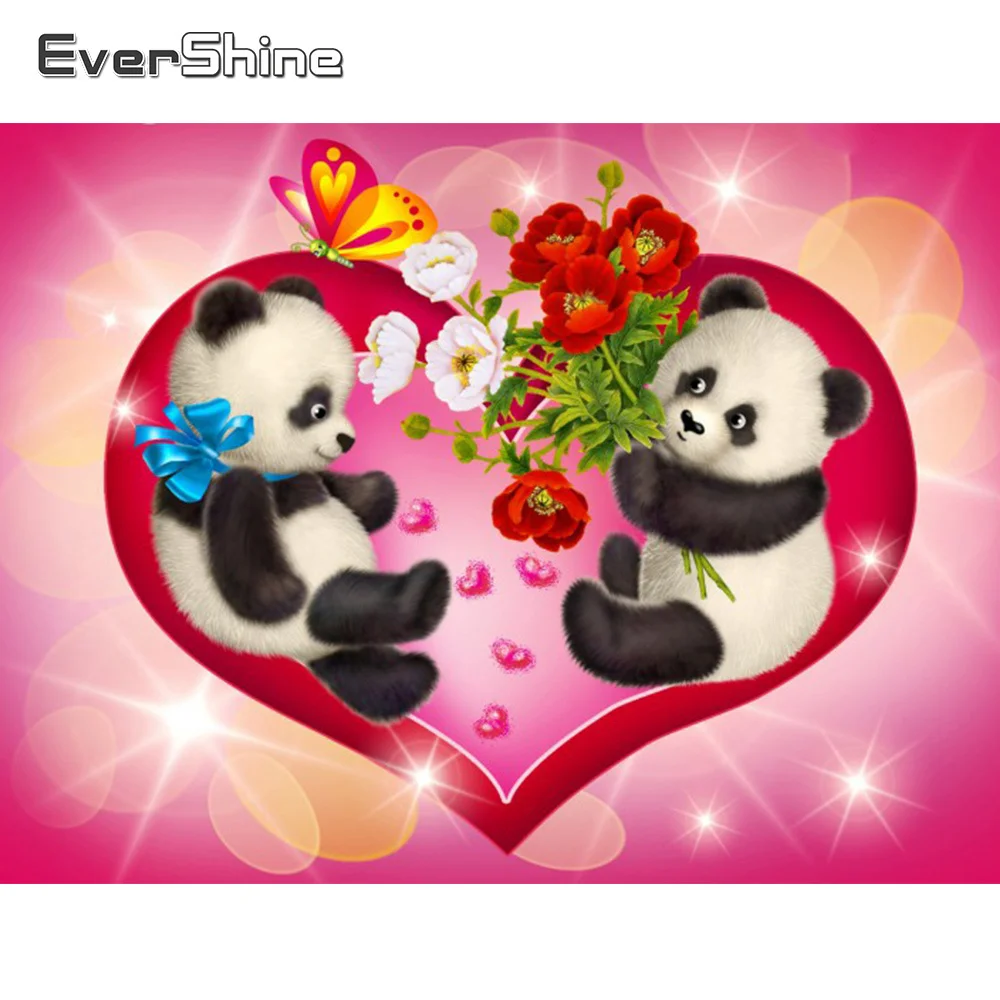 EverShine 5D DIY Diamant Pictura Panda Full Piața Diamant Mozaic Animale Cruce Cusatura Broderie Imagine De Stras Arta de Perete