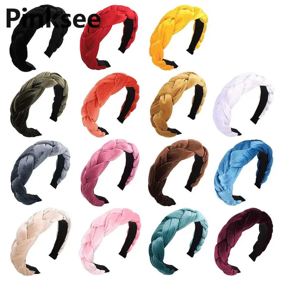 Femeile mai Cald Catifea Nod Turban Hairband Elastic banda de Susținere Accesorii de Par pentru Fete Nu Aluneca Sta pe Înnodate Cap Banda de Păr