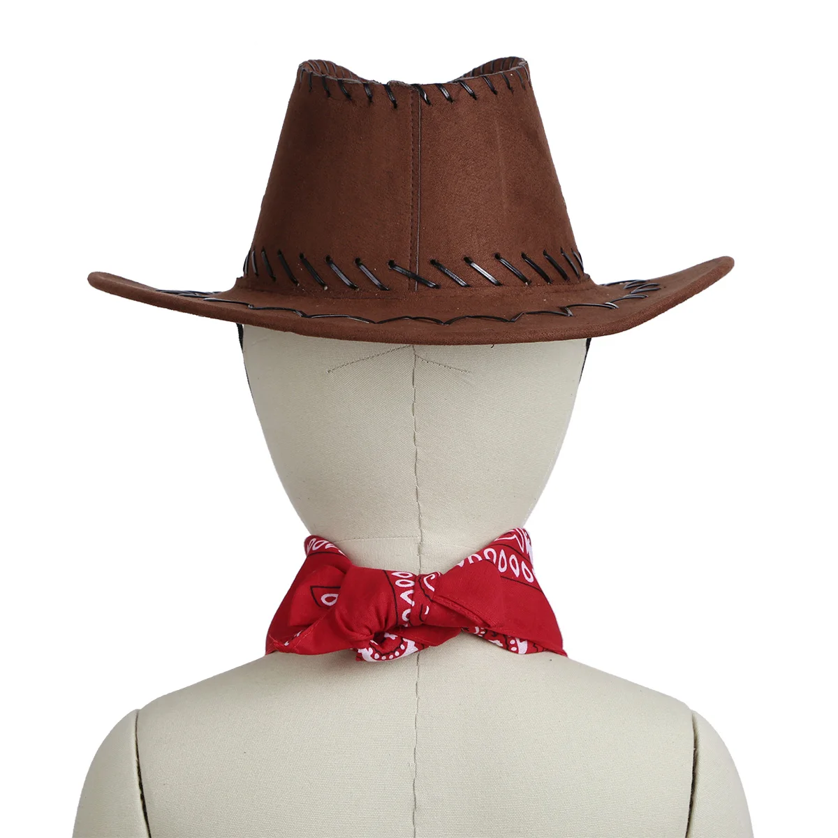 Cowboy Palarie Cow Boy Accesorii Costum Cowboy Vest Simțit Cordon Pălărie cu Bandana pentru Băieți și Fete de Halloween Petrecere de Crăciun