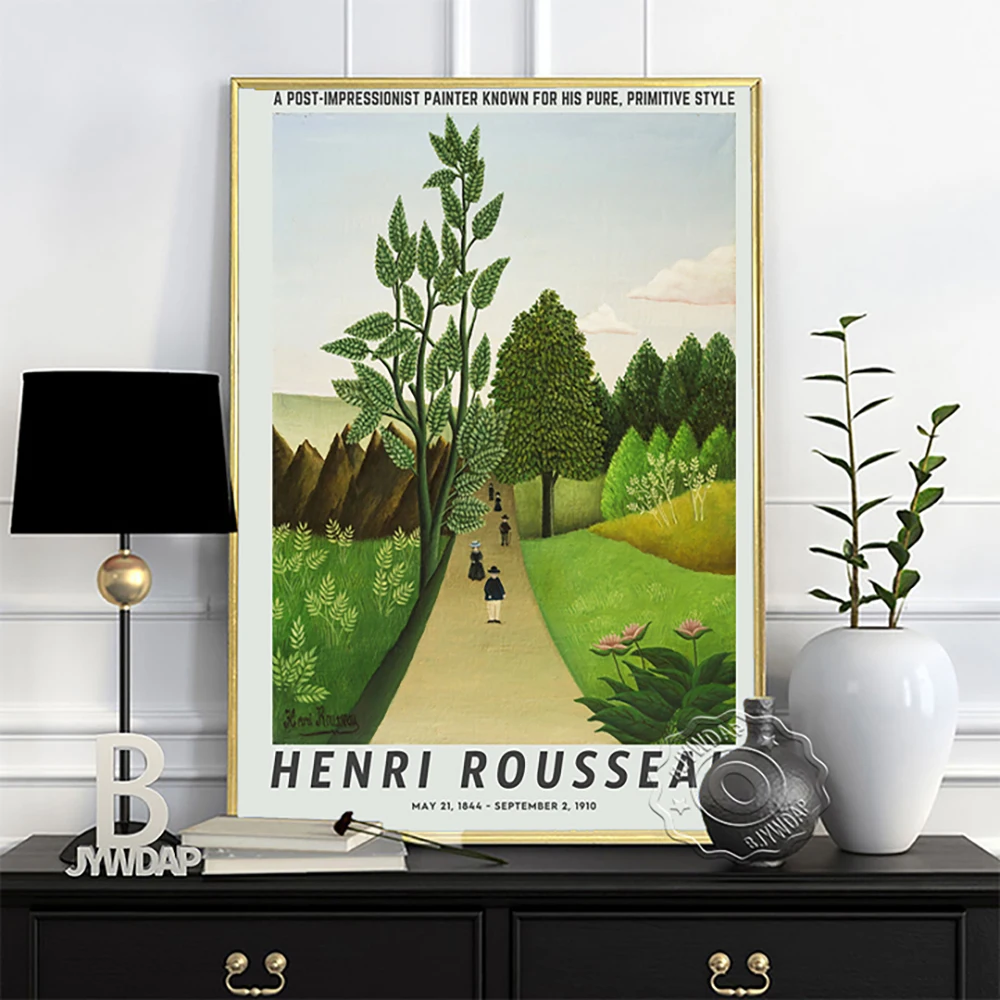 Henri Rousseau Muzeul Expoziție De Postere, Băiatul De Pe Stanci Pictura Pe Perete, În Jungla Ecuatorială Arta De Perete, Rousseau Printuri Retro