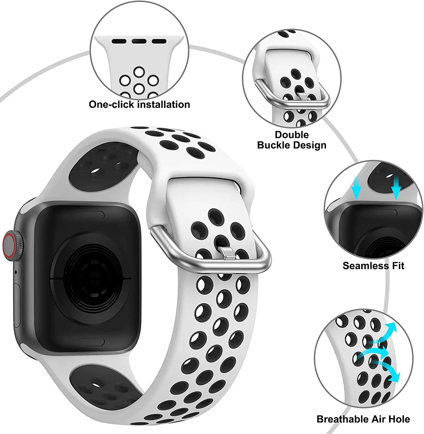 Curea din silicon Pentru Apple Watch band 44mm 40mm 38mm 42mm moale Respirabil watchband bratara correa iWatch seria 3 4 5 6 se trupă