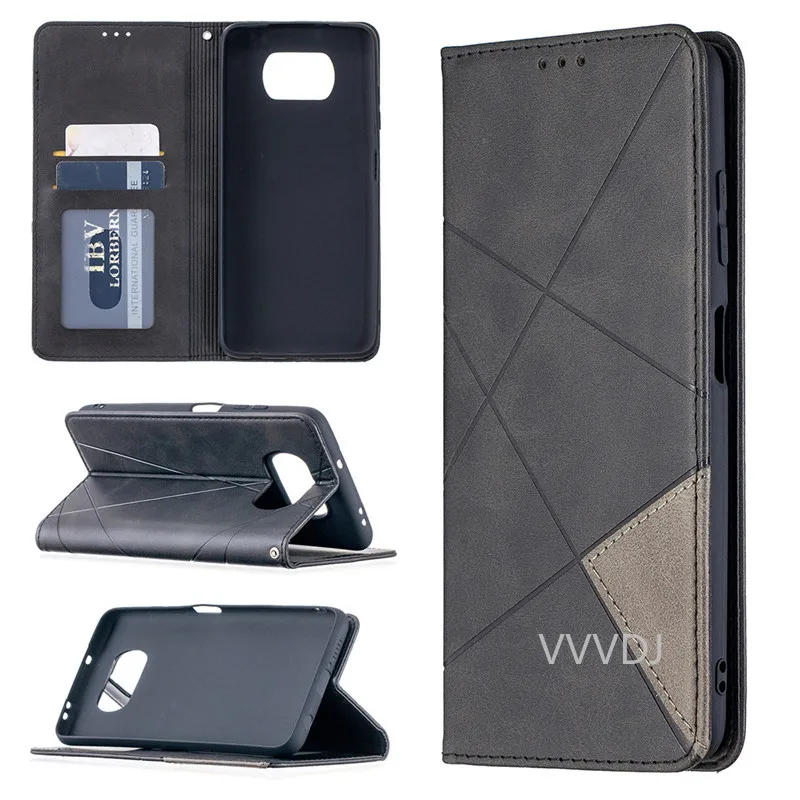 Pentru Xaomi Poco X3 NFC Magnetic Piele Stand de Telefon Pungă de Protecție Pentru Xiaomi Mi Poco M3 PocoM3 Capac de moda Portofel Flip Caz