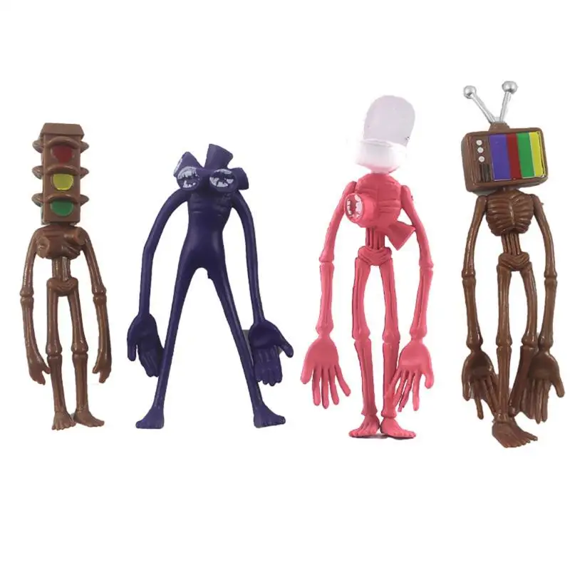 8pcs Desene animate Sirena Cap de Acțiune Figura Jucării de Acțiune Figura Anime Sculptura Manual de Groază Model de Papusa Copii, Model de Colectie Cadouri