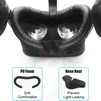 VR Faciale de Interfață și Spumă Pad Acoperire Anti-Scurgere Nas Pad Set de schimb pentru Oculus Rift ( Numai Munca pentru Rift CV1)