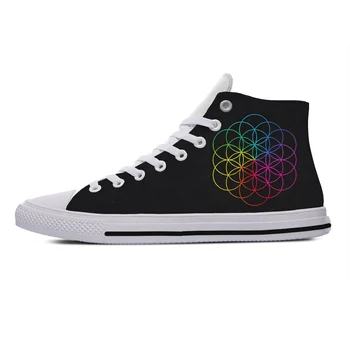 Barbati Casual Pantofi Coldplay-Ghost Stories Hip Hop de Top Imagini Personalizate Sau Logo-ul Dantelă-up de Moda Pantofi Plat