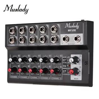 Muslady MIX5210 10-Canal de Amestecare Consolă Digital Mixer Audio Stereo pentru Înregistrarea DJ Rețea de Transmisie Live Karaoke