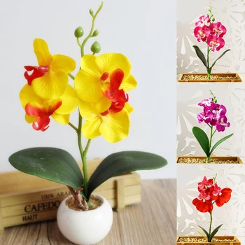 1buc Simulare Phalaenopsis Buchet Vaza DIY Vaza Decor Nunta Petrecere de Vacanță Coroană de Flori Decor Acasă