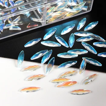 3100Pcs Multi-dimensiune AB Cristal Aurora Diamante de 20 de Stiluri de Unghii de Arta Stras Bijuterii de Lux Pentru Decoratiuni de Arta Unghiilor Sclipici Set