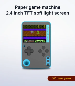 500 În 1 Consolă de jocuri Portabile Ultra-subțire Nostalgic Consola de jocuri Video Retro Joc Consola Cadou Minunat Pentru Copii Si Adulti