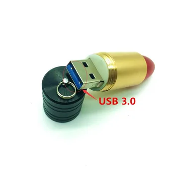 Cadou Popular pentru Fete USB 3.0 flash Pink/Red Metal ruj 128G 4GB 64GB 8GB 16GB 32GB Flash Pen Drive Disk USB stick-uri de Memorie