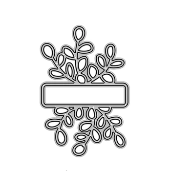 Noi de Craciun Frunze Etichetă de Ambarcațiuni de Mucegai 2020 Tăiere a Metalelor, Matrițe, pentru DIY Scrapbooking și Luare de Card Decor în Relief Timbre