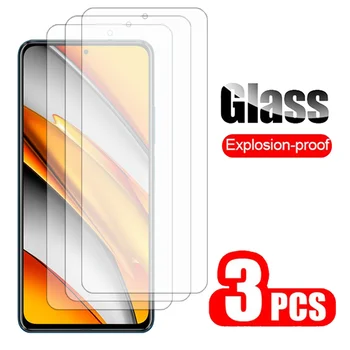 3Pcs/o mulțime 9H Explozie-Dovada Sticlă Călită Pentru Xiaomi Poco F3 5G Ecran Protector de Siguranță de Protecție Față de Sticlă de Film de La F 3