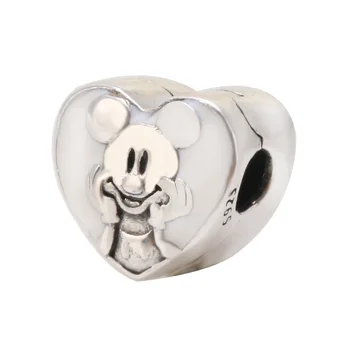 Fierbinte Mickey Poziționare Catarama S925 Argint Lipici Clip Potrivit Pentru Bratara Original Clema De Fixare Bijuterii Diy