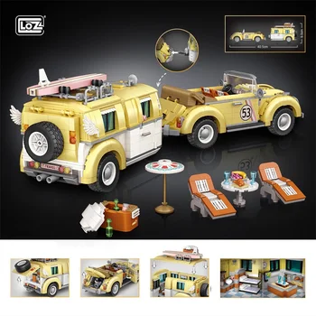 2228PCS LOZ Blocuri Mini Wagon combi Model Cărămizi de Construcție pentru Copii Cadouri Jucărie Distractiv pentru Copii Brinquedos Băiat 1130