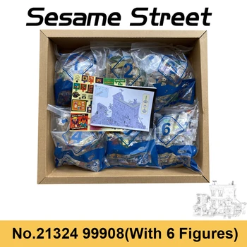 1452pcs Sesame Street Film Street View Blocuri Elmo Cookie Monster Cifre Cărămizi Jucarii Pentru Copii, Cadouri de Ziua de nastere