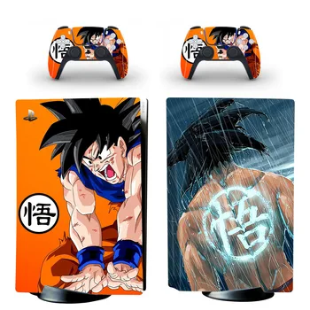 Goku, Vegeta PS5 Disc Standard Edition Piele Autocolant Decal Acoperire pentru PlayStation 5 Console si Controller PS5 Piele Autocolant Vinil