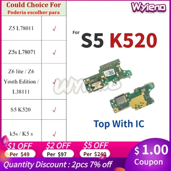 Wyieno Pentru Lenovo Z5 Z5s Z6 Lite Tineret Ediția S5 K520 K5s USB Dock Încărcător Port de Încărcare Cablu Flex Microfon Bord