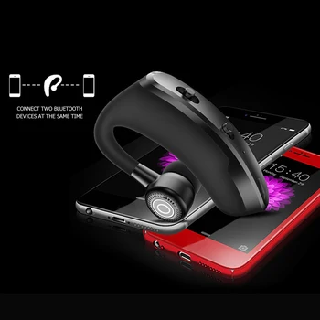 V9 Bluetooth-compatibe Cască fără Fir Hands Free Căști Căști cu Anulare a Zgomotului Microfon pentru Șofer Camionagiu