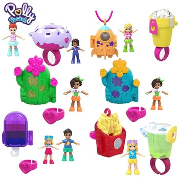 Original Polly Pocket Fata de Jucarii Cred Sac de Buzunar Accesorii Mini Papusa Jucării pentru Fete Surpriză Orb Cutie de Cadou de Ziua de nastere pentru Copii