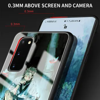 Sticla Caz de Telefon Pentru Samsung Galaxy S20 FE 5G S21 Ultra S10e S10 S9 S8 Plus Jujutsu Kaisen 2020 Acoperi Coque Fundas Capa