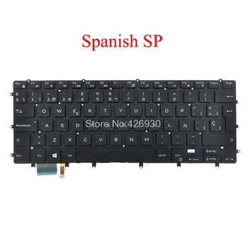Laptop SP Tastatura Pentru DELL Pentru XPS 15 9550 9560 Pentru Precizie 5510 5520 038Y66 38Y66 spaniolă negru cu iluminare din spate noi