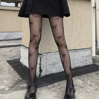 Fete Vara Dantela Drăguț Negru Ciorapi Femei Dresuri Japoneze Gotic Place Broderie Chilot Lolita Întuneric deget in fund Ciorapi