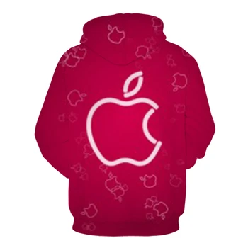 Moda V3D Print Apple Model Rosu Hanorace Barbati Femei Jachete Harajuku Hoodie Pulover de Toamna Iarna Băieți Fete Streetwear