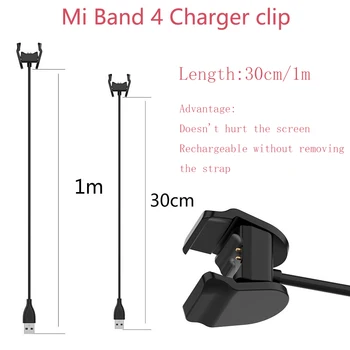 BX Plastic Usb Pentru Xiaomi Mi Band 5 Încărcător Clip Mi Band 4 Magnetic Încărcător Cablu de Ceas Inteligent Bratara Adaptor Încărcător