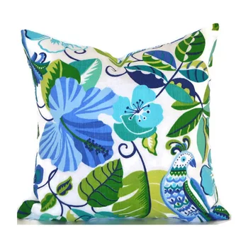 Nou Albastru Verde Abstract Print Floral Acoperă Pernă Moale Fata De Perna Lenjerie Boho Decorative Fierbinte Modei Moderne Canapea Perne