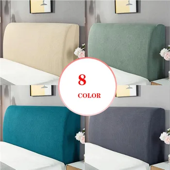 Flexibil bedhead acoperi full-inclusive acoperă culoare solidă noptiera spătarul protecție bordura capacului de praf de decorare dormitor moale