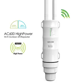 AC600 de Mare Putere în aer liber Router WIFI/AP Frecvență Wireless WIFI Repeater Wifi Dual Mainilor 2.4 G/5G Antena POE