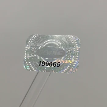 1000Pcs 24mmx16mm，AUTENTIC AUTENTIC Autocolante Holografice，Golul de Garanție inviolabile， Serie Etichetă de Securitate Laser