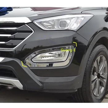 Auto Styling Acoperi Detector ABS Crom de Ceață Față Lampă Lumina de Echipare Cadru 2 buc Pentru Hyundai IX45 SantaFe Santa Fe 2013-2018