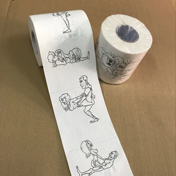 Creative Role De Hârtie Igienică Glumă Amuzant Numere De Fete Sexy Baie Țesut Baie Moale 3 Straturi Amuzant Noutate Cadou