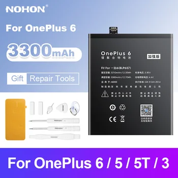 Nohon pentru Oneplus Baterie 6 BLP657 BLP699 pentru Oneplus 7Pro 1+ Acumulator de schimb BLP637 BLP613 pentru Un Plus de 5 5T 3 3T Batarka