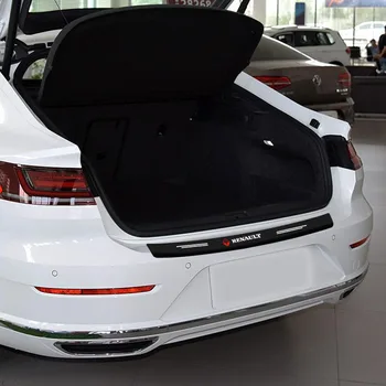Fibra de Carbon Auto Bara Spate Portbagaj Garda Protejate Autocolante Pentru VW Volkswagen Golf Polo Passat Jetta Tiguan Touran CC